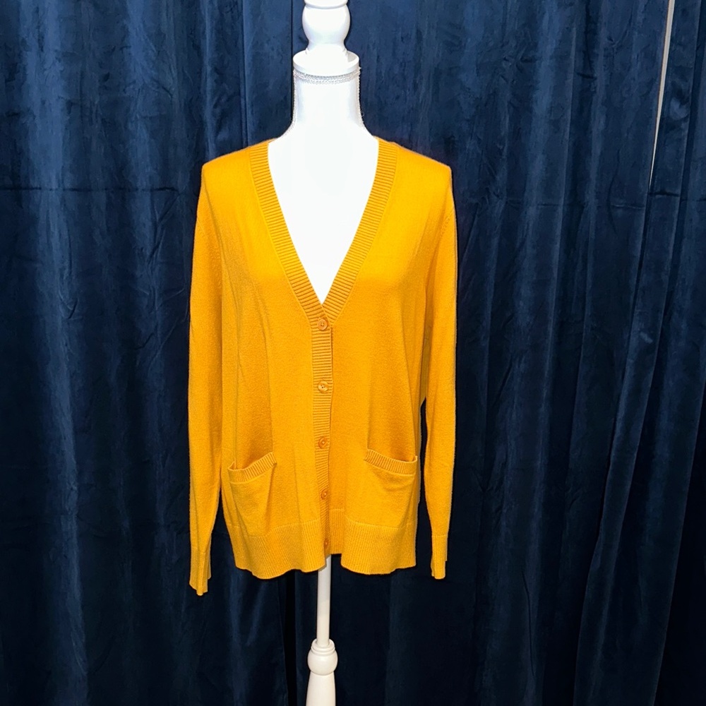 Women's Torrid Mustard Yellow Cardigan Sweater
